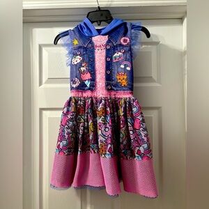 Colorful JoJo Siwa nickelodeon, print  dress girls size 7/8